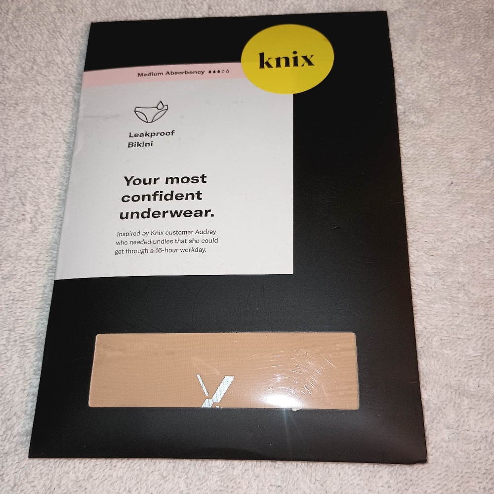 Knix Medium Absorbency Leakproof Bikini NEW Large Warm Sand